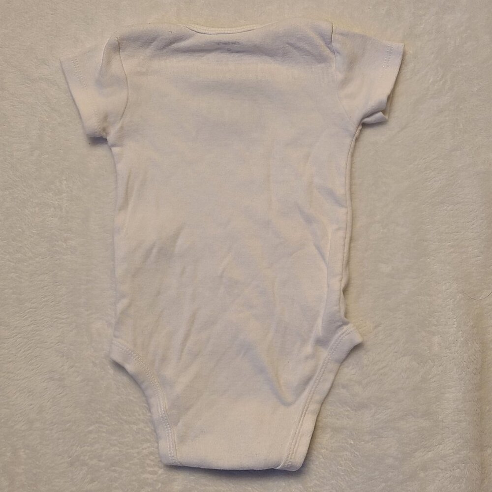 Carters Baby One Piece Perfect In Every Way Cat Design 6M White - Picture 5 of 11